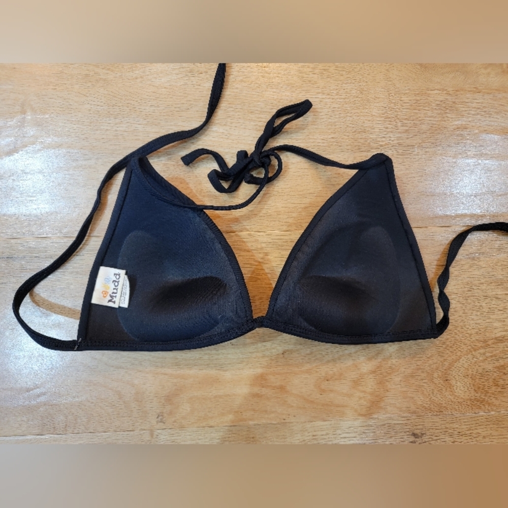 Mudd black with multicolor sequins molded bikini top. Size small. - Picture 2 of 3